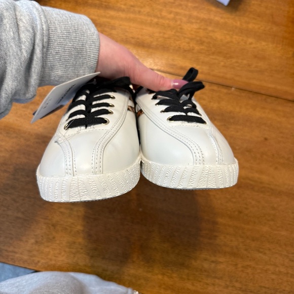 Tretorn Nylite Plus White Leather Sneakers Leopard Print New | Women’s Size 9.5 - Picture 7 of 12